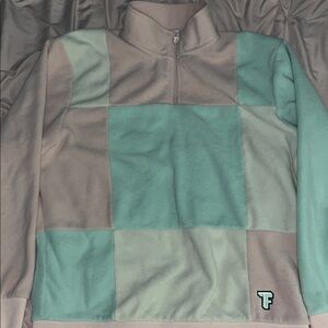 Teddy Fresh Women’s Zip Up Sweater - Pink, Cream, Mint